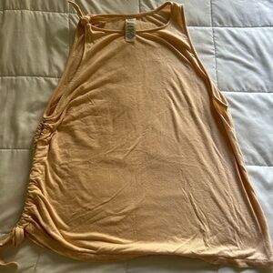 JoyLab Asymmetrical Ruched Athletic Tank Top